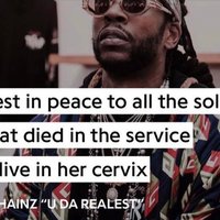 I Dive In Her Cervix meme and image of the 2 chainz lyrics from the song u da realest.