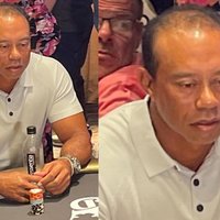 Tiger Woods Playing Poker