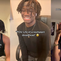 Nonchalant Dreadhead tiktok examples.