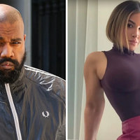 Kanye West Sexual Harassment Lawsuit depicting an image of Ye and Lauren Pisciotta.