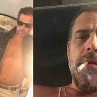 Two images depicting Hunter Biden.