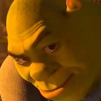 Shrek smile at arthur / shrek rizz meme.