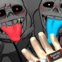 Undertale Sans and Underfell Sans Begging for Tootsie Rolls meme / Fuck Please We've Been Good.