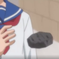 Saying This, She Casually Threw Aside A Large Rock