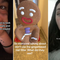 Gingerbread Nails Filter (TikTok)