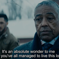 stan edgar / Giancarlo Esposito in the boys and the It's An Absolute Wonder to Me That You've All Managed to Live This Long meme.