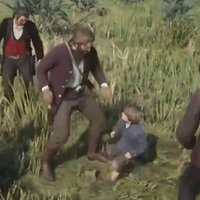 Red Dead Redemption 2 Kid Kicking video and meme.
