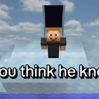 Minecraft Truman Show meme / Do you think they know?