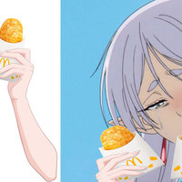 Hands Holding McDonald's Hashbrowns