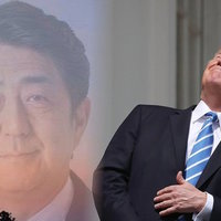 Shinzo Abe Saved Donald Trump Shinzo Abe Saved Donald Trump meme and image example.