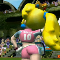 princess peach posing in Super Mario Strikers