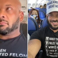 David Harris Jr.'s Plane Rage Bait david harris jr on planes wearing rage bait attire
