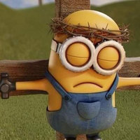 crucified minion image