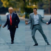 Donald Trump and Elon Musk's AI Dance Video Donald Trump Elon Musk dancing AI Video and meme.