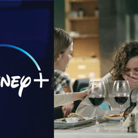 Disney plus Wrongful Death Lawsuit Loophole depicting the company's logo and a woman choking while eating dinner.