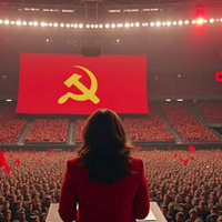 Donald Trump's Communist Rally Kamala Harris Post