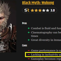Black Myth Wukong inclusivity and diversity controversy.