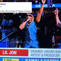 An image and tweet about the Lil Jon 2024 DNC Musical Performance.