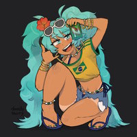 An image depicting Brazilian Miku.