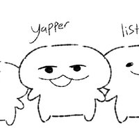 Yapper x Listener yapper and listener meme example
