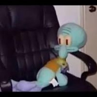 Squidward On A Chair