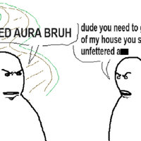its called aura bruh meme and comic