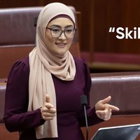 Australian Senator Fatima Payman during her Gen Z Slang Speech.
