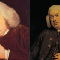 Samuel Johnson Reading meme depicting a man with a white wig reading a book and then looking into the camera with disgust.
