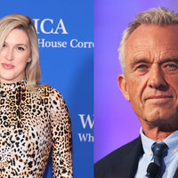 RFK Jr Olivia Nuzzi Alleged Cheating Scandal depicting images of the two individuals.