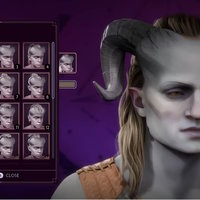Dragon Age The Veilguard Character Customization Controversy depicting an example of a female qunari model.