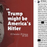 America's Hitler JD vance America's Hitler quote