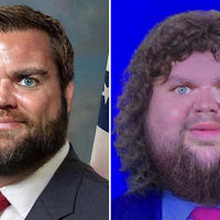 J.D. Vance Edited Face Photoshops Two edits of JD Vance