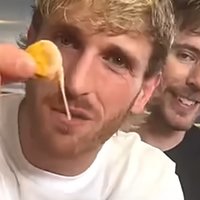 I Like My Cheese Drippy, Bruh I Like My Cheese Drippy Bruh meme depicting logan paul holding a nacho covered in drippy cheese