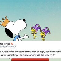 SnoopyWeekly Twitter / X Drama SnoopyWeekly Drama and a tweet commenting on the controversy.