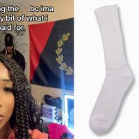 The Sock Method example images from TikTok.