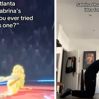 Sabrina Carpenter Juno Positions Trend examples from tiktok.