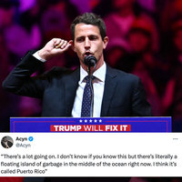 Puerto Rico "Floating Island of Garbage" Tony Hinchcliffe Controversy Tony Hinchcliffe Trump MSG rally Controversy.