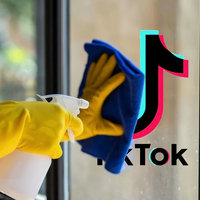 glass cleaner tiktok image example