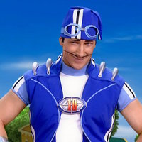 An image of Sportacus / Magnús Scheving from Lazytown.