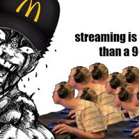 Streaming vs 9 to 5 Job Debate meme example.