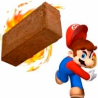 Mario Throwing a Brick