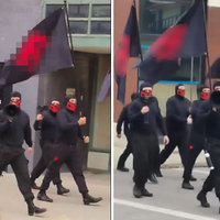 November 2024 Ohio Neo-Nazi March Two pictures from the Ohio neo-nazi march in Columbus in November 2024.