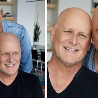 John Stamos Bald Cap Controversy depicting the actor with his co-star Dave Coulier, who was diagnosed with cancer.