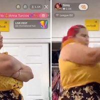 Simyrants Roommate TikTok Drama A still image of Simyrants TikTok LIVE in which she was beaten by her former roommate.