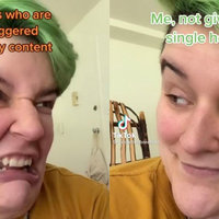 Me Not Giving A Single Heck meme format.