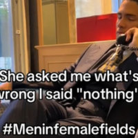 Men In Women Fields / Men In Female Fields image example from tiktok.