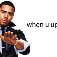 When You Up Pole slang and meme example depicting rapper J Cole.