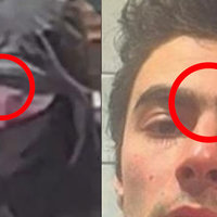 Luigi Mangione Is Not the Shooter Conspiracy Theory Comparison between the eyebrows of Luigi Mangione and the Starbucks suspect, part of the conspiracy theory surrounding him.