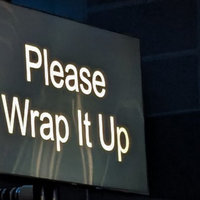Please Wrap It Up Please Wrap It Up sign from TGA.
