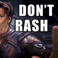 Adam Warlock Don't Be Rash meme depicting Will Poulter from Guardians of the Galaxy.